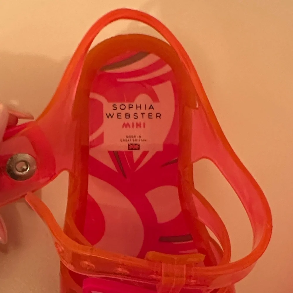 Sophia Webster Kids Sandals with Pink Butterfly Design